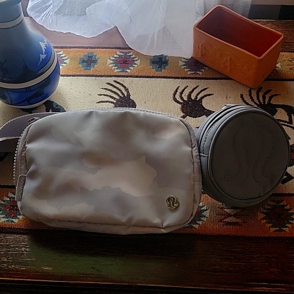 Brand new lululemon grey camo belt bag . Coin purse not included.